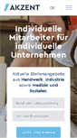 Mobile Screenshot of akzent-personal.de